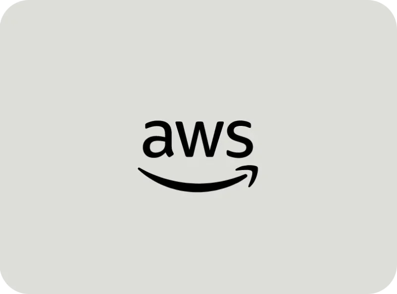 AWS logo black and white