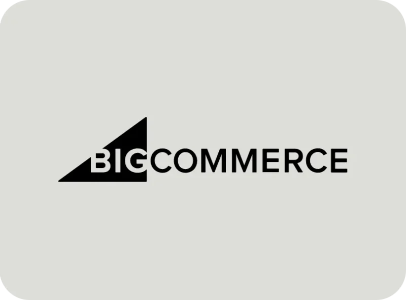 BigCommerce logo black and white