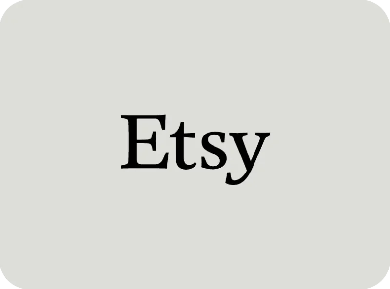 Etsy logo black and white