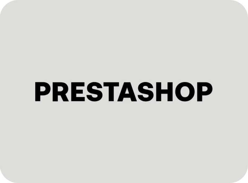 PrestaShop logo black and white