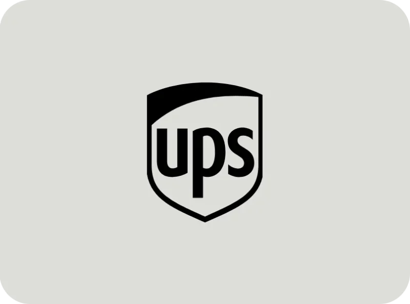 UPS logo black and white