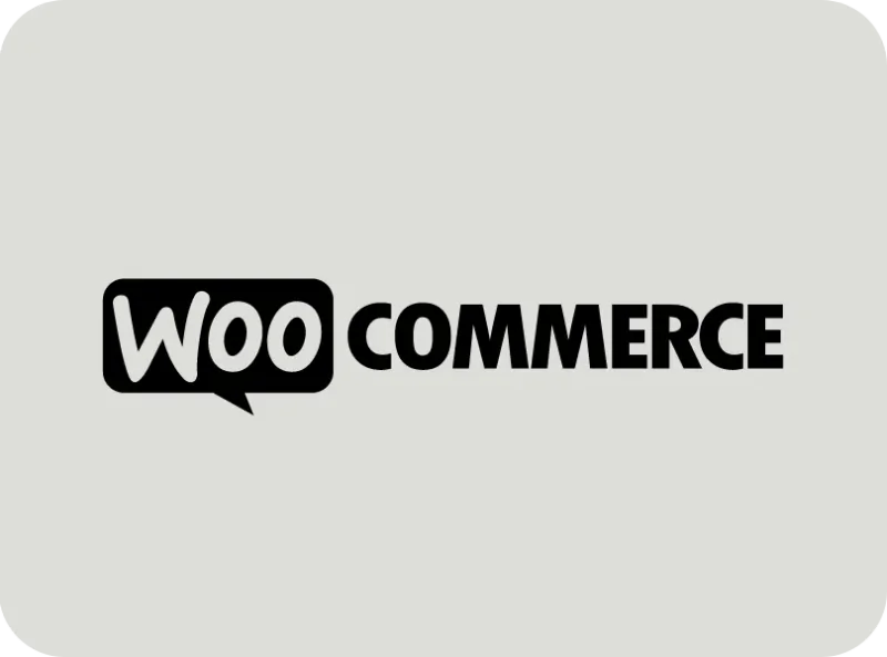 WooCommerce logo black and white