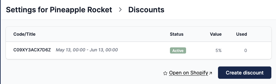 Discounts with date-time