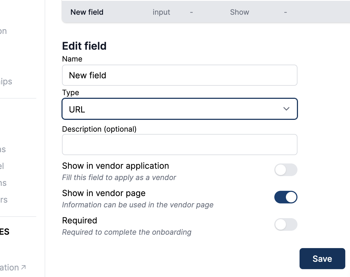 New URL metafields in vendor fields