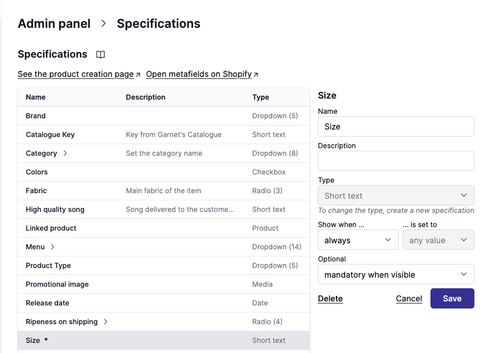 Disaply mandatory screenshot