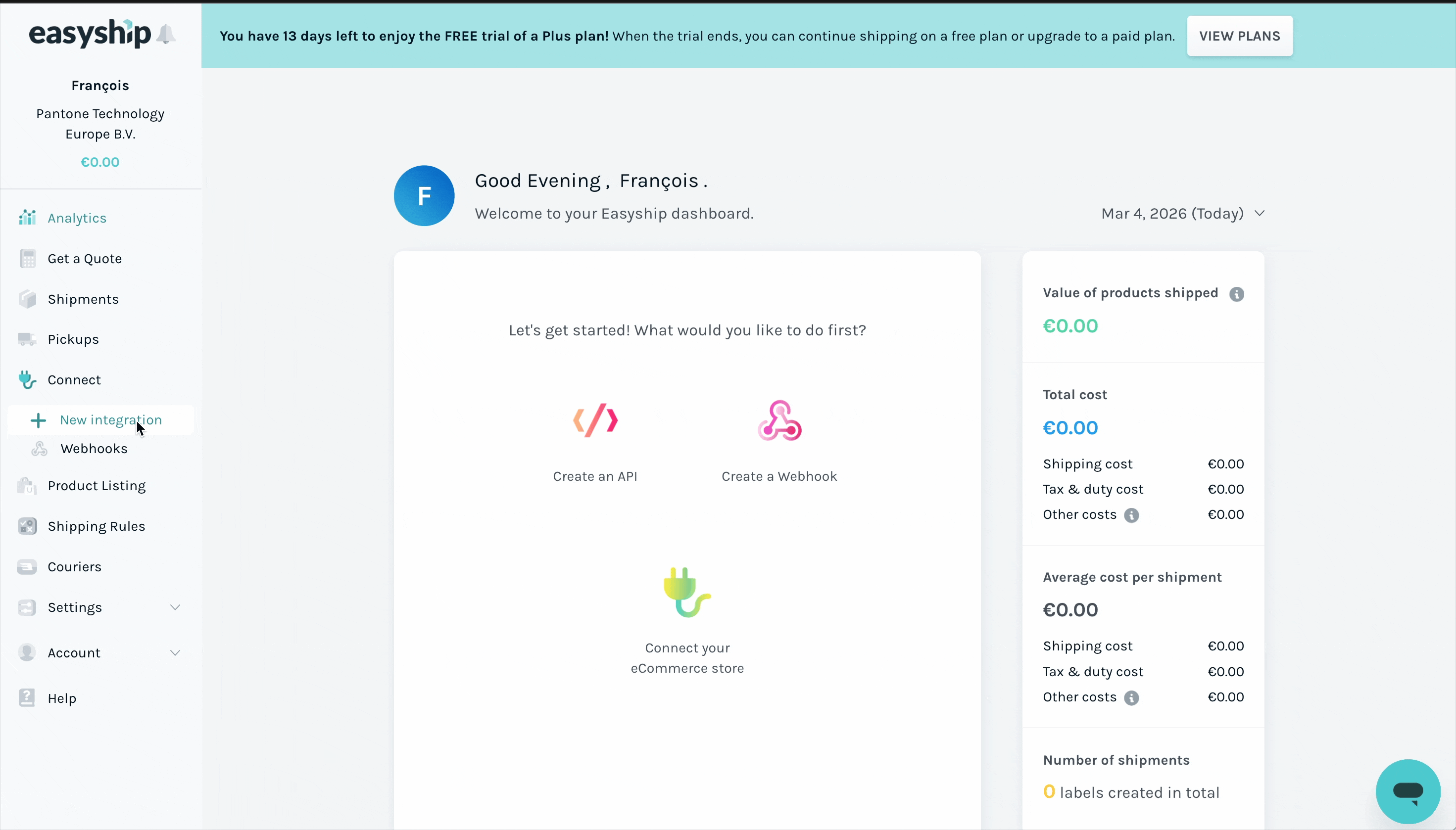 easyship create api key