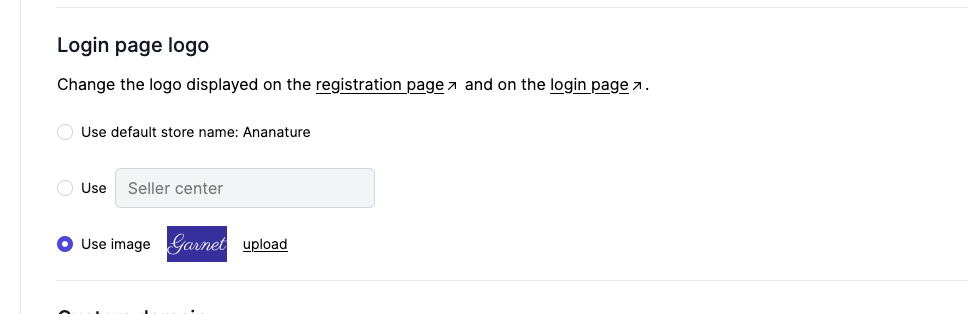 login page input