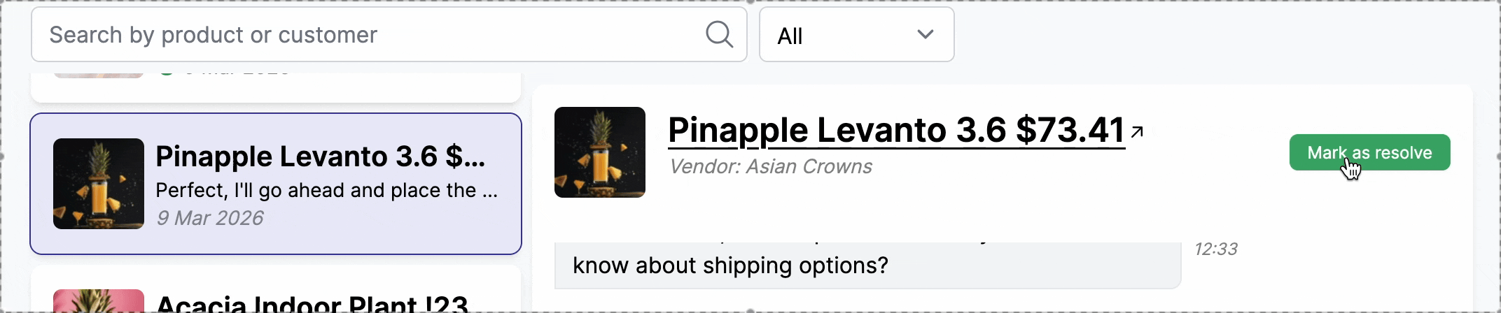 Mark conversation as resolved