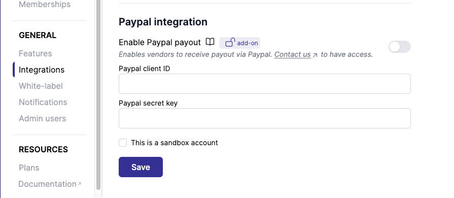 Payapl api key