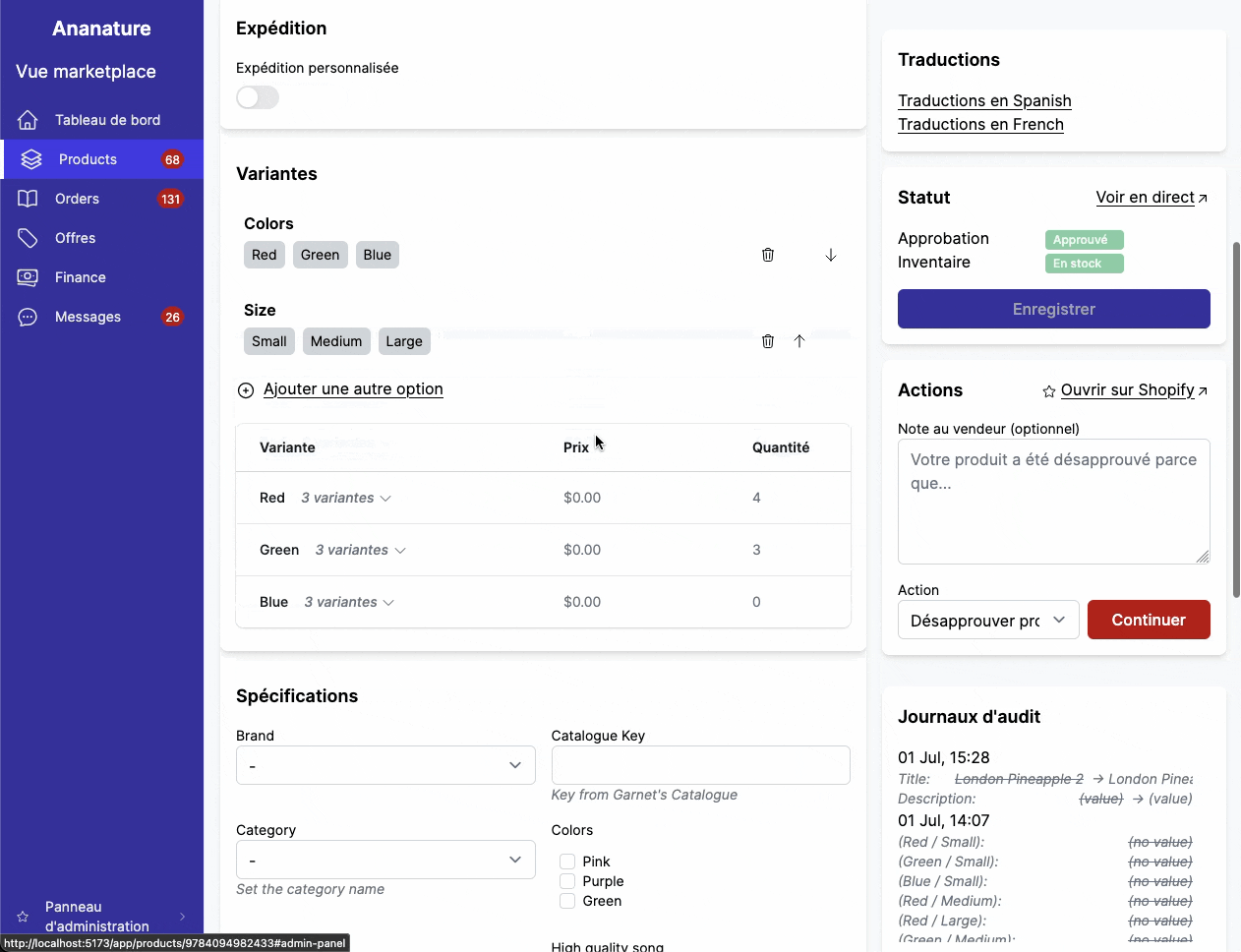 Translation settings how to
