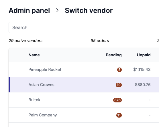 vendor payment due overview